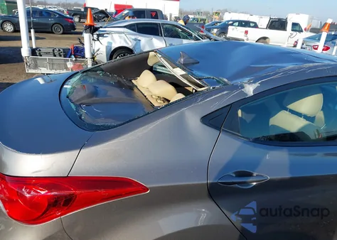 2012 Hyundai Elantra Limited from USA, damaged, VIN 5NPDH4AE6CH100509